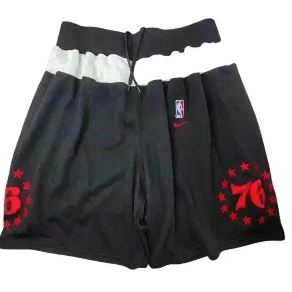 Vintage Nike Team Sports Size L Philadelphia 66 76ers Sixers Basketball Shorts